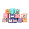 Baby Blocks Soft Silicone Baby Building Blocks Squeeze Toys for