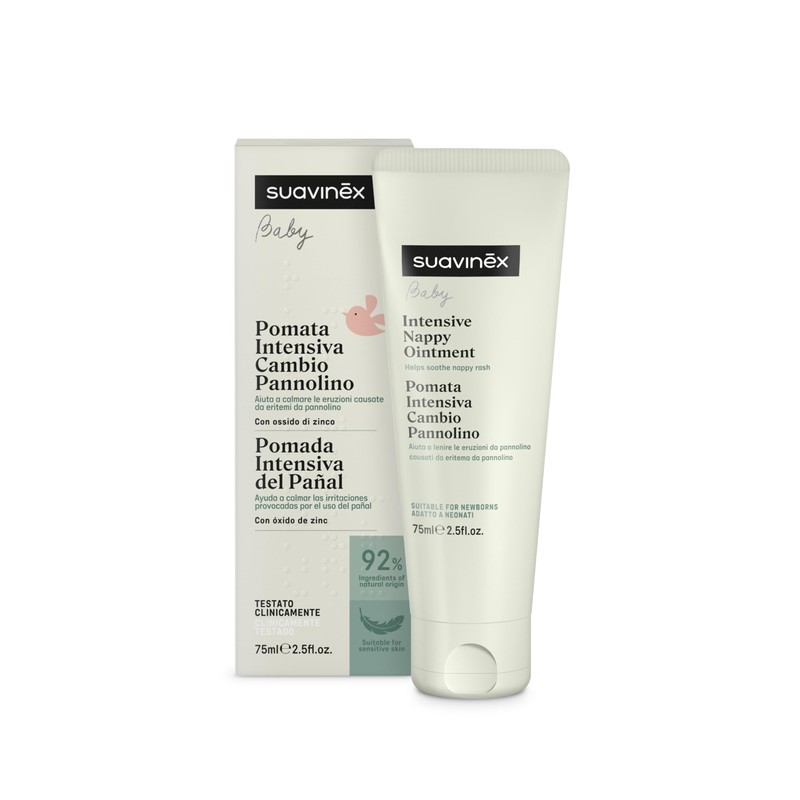 Suavinex Pomata Intensiva Per Cambio Pannolino Neonati, 75 Ml