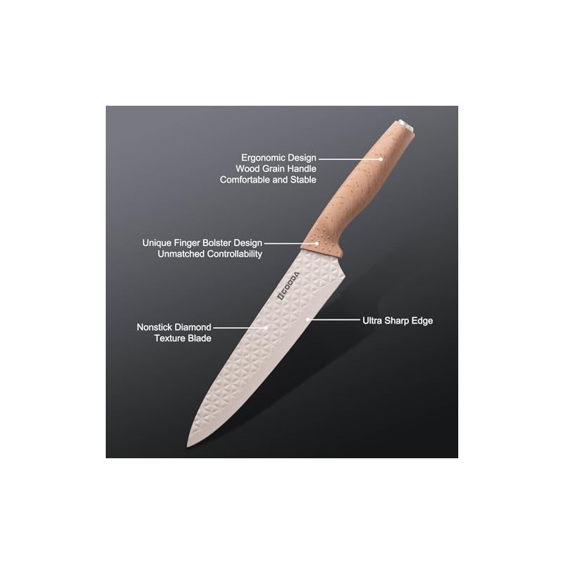 Mercer Culinary Protector de cuchillos, 8 pulgadas x 2 pulgadas,