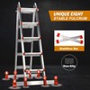 Soctone Ladder 19Ft, 5 Step A Frame Extension Ladder, 330lbs
