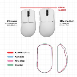 Pulsar Gaming Gears Xlite Crazylight Wireless Gaming Mouse, Ultra Lightweight 1.45 oz (41g), Optical Switch, 32000 DPI, 750 IPS, XS-1 Sensor, 8k Compatible (Uyuni White)
