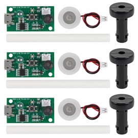 3 Set USB Humidifier Module DIY Ultrasonic 5V Atomizer Spray Circuit Board with Atomization Plate Drive Atomization Board for Home Humidification Incubation Experimental Equipment