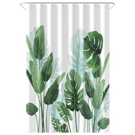 Loti Living Anti-Mould Shower Curtain - 120 x 200 cm - Strelitzia Polyester - Includes Rings - Shower Curtains - Shower Curtain Anti Mould - Shower Curtain Bath - Shower Curtain
