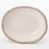 Mino Ware White Karatsu Oval Pot (Small) K72060