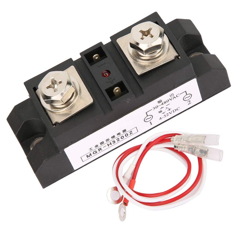 Oumefar 200A Industrial Solid State Relay SSR Load 30-480VAC Solid