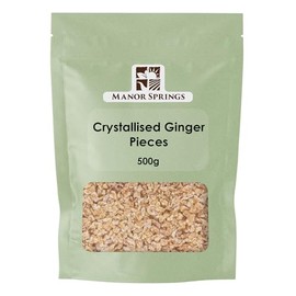 Crystallised Ginger Pieces 500g by Manor Springs