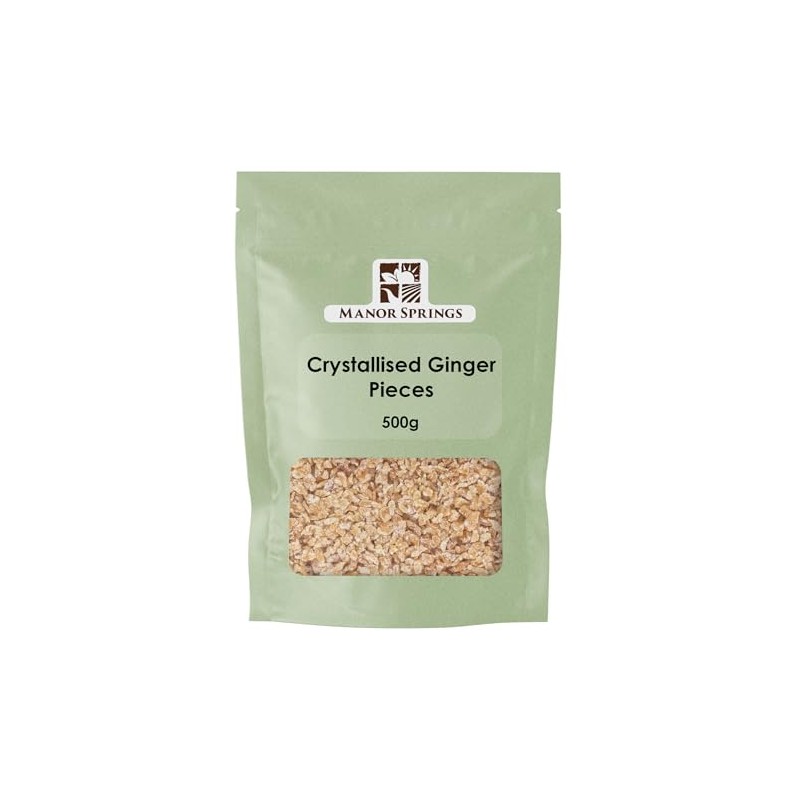 Crystallised Ginger Pieces 500g by Manor Springs