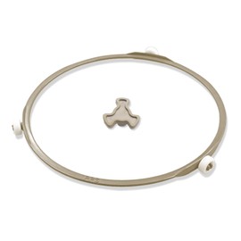 Foycow Microwave Turntable Ring with 15mm Rollers, 8.7”OD Microwave Roller Ring with 1 Rotating Core, GE Microwave Turntable Ring Replacement, Fits as LG Microwave Rotating Ring