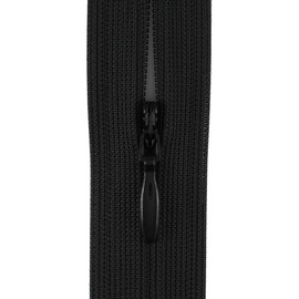 Invisible Zip Fasteners, Pack of 5, Suitable for Lightweight Fabric (Black, 14 inch (36cm))