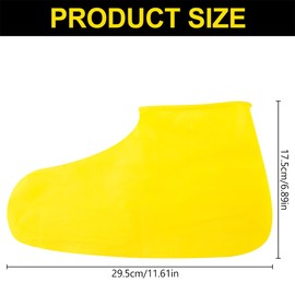 Lotsdonxia 3 Pairs Waterproof Reusable Shoe Covers – Thickened Slip-Resistant Overshoes for Outdoor Hiking, Camping, Cycling, and Rain Protection