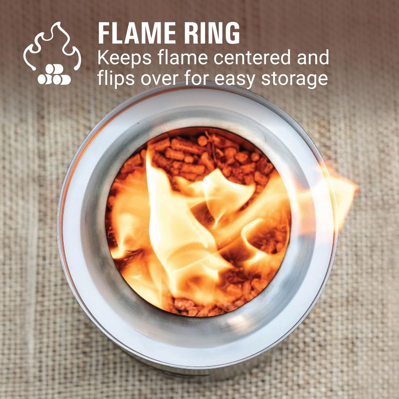 Coleman Cityscapes 10” Smokeless Tabletop Fire Pit, Small Round Wood