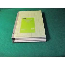 Norcom Columnar Ledger Pad lot of four  8.5" x 11" Letter Size (50 Sheets)