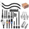 32pcs Flexible Drill Bit Extension Set, Rotatable Joint Socket 1/4
