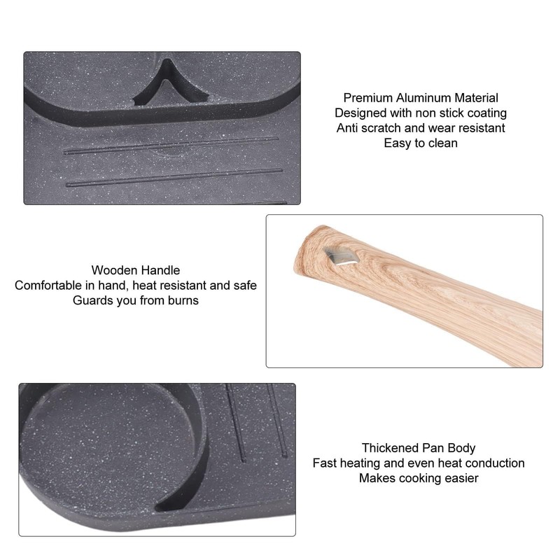 Nonstick Egg Frying Pan, Nonstick Easy Clean Egg Cooker Omelet