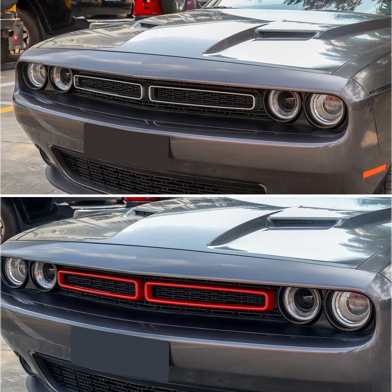 JeCar Grille Inserts ABS Grill Cover Trim Kit Exterior Accessories