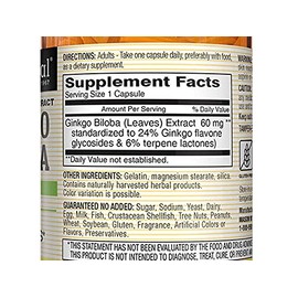 Mason GINKGO BILOBA EXTRACT 60mg 60 CAPS