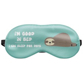 Sleep Mask Travel Relax Eye Cover Bed Emoji Nap Blindfold His Sloth Good in Bed [042]