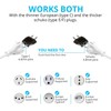 6 Pack of European to US Plug Adapter, Plug Converter,