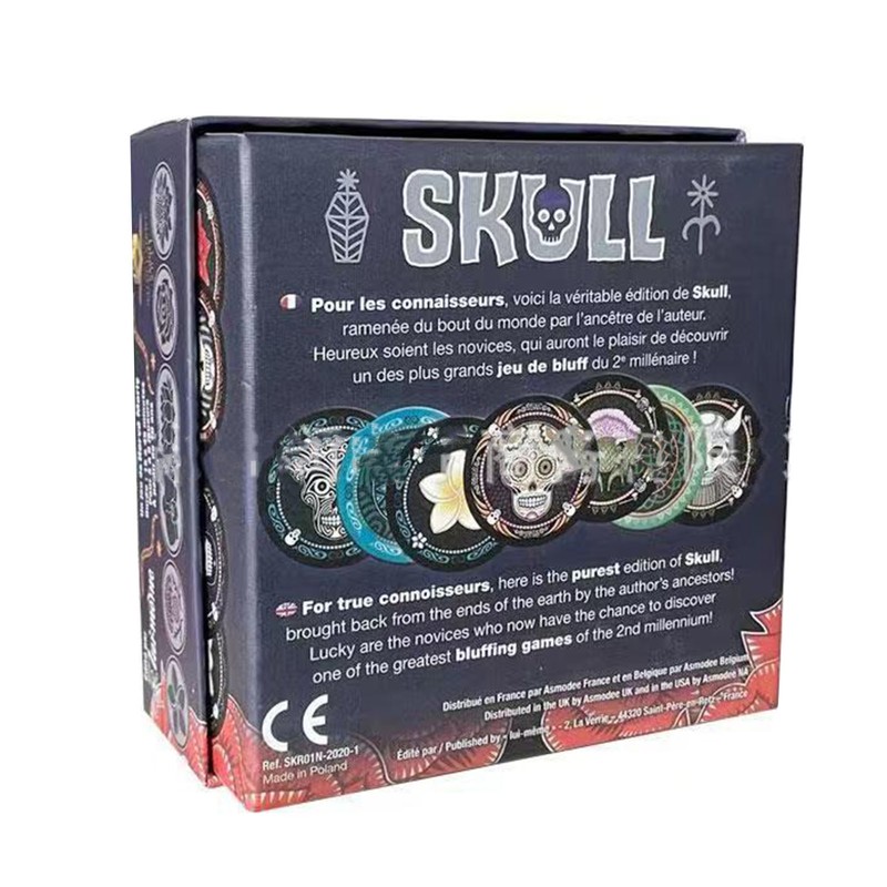 Skull Puzzle Board Game Strategy Waterproof Brain Teaser Puzzle Toy