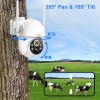 OJO 4G Cámara Vigilancia Exterior SIM Solar Inalámbricos 8MP Cámara