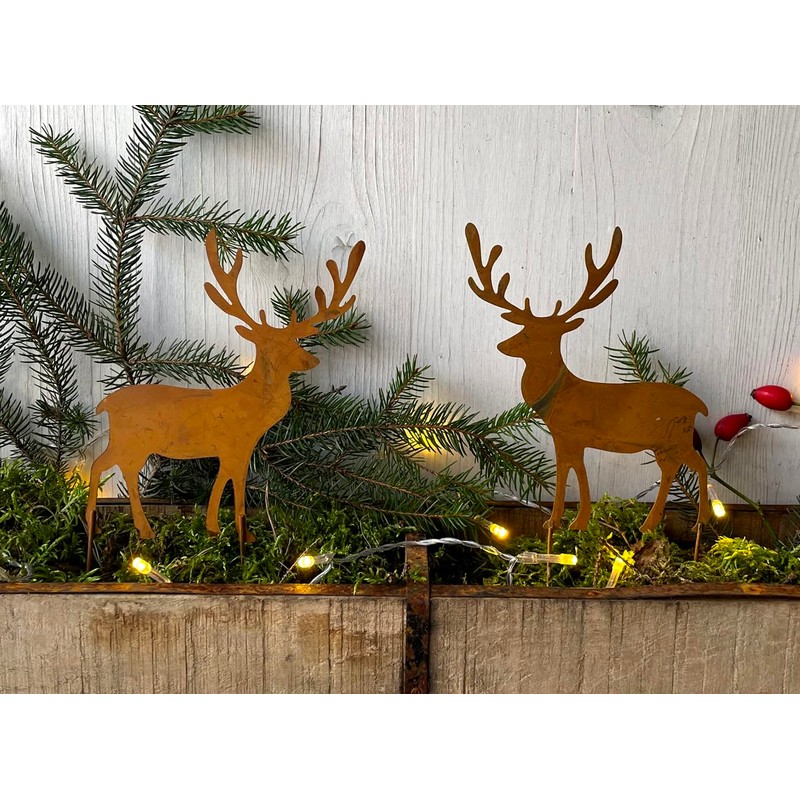 LB H&F Lilienburg Christmas Decoration Rust Metal Weatherproof