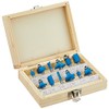 Silverline 792084 1/4" TCT Router Bit Set 12pce 1/4"