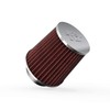 K&N RG-1003RD-L Universal Chrome Filter for Cars and Motorcycles Red