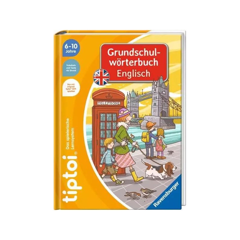 Ravensburger tiptoi® English Book Primary English Dictionary + Children Animals