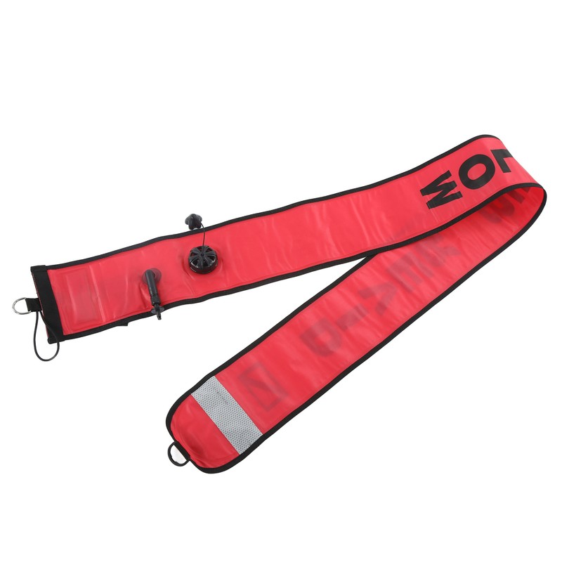 180x15cm Scuba Diving Surface Marker Buoy High Visibility Inflatable Surface