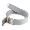 Ladeheid Men's Belt Male Fabric Belt Hessian P90, silver