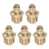 uxcell Brass Straight Grease Fitting M10 x 1mm Thread Hydraulic