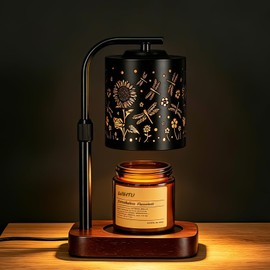 WIHTU Candle Warmer Lamp with Timer & Dimmer Dragonfly for Jar Candles