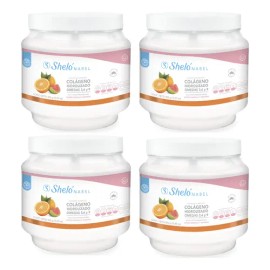 4 Pck Colágeno Hidrolizado Omegas 3-6-9 Sheló Nabel + Regalo
