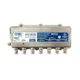 PPC Entry Series Active Return 5-Port MoCA Amplifier Model PPC-5M-U/U