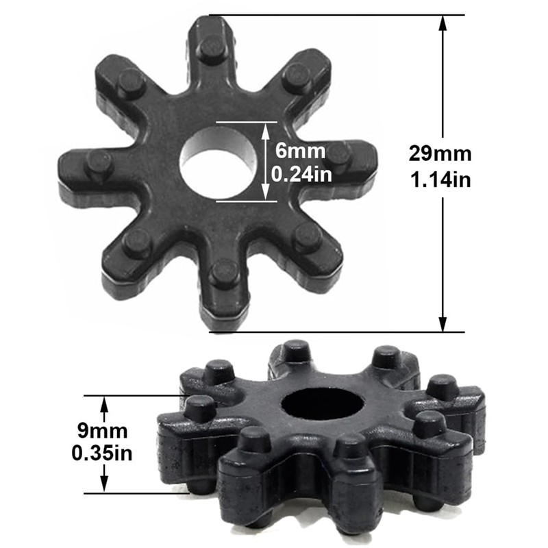AOEVUIR 4 Pcs Car Steering Column Coupling 563152K000FFF Flexible Coupling