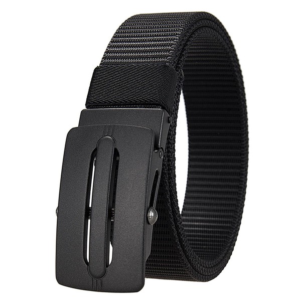JunLTX Nylon Belt, Men's Belt, Stepless Adjustment, 47.2 inches (120
