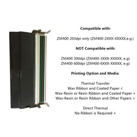 Print Head Printhead for Zebra ZM400 Barcode Label Printer 203dpi 79800M