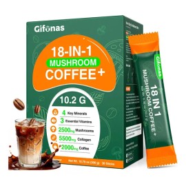 Café De Hongos Con Colágeno 30 Porciones Orgánico
