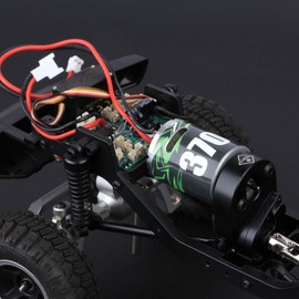 FEDCO FCX18 Motor Upgrades 34T 370 Motor Transmission Gearbox with Gearbox Mount Plate for FMS FCX18 Upgrade Parts 1/18 RC Crawler
