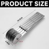 Xiciki Pizza Cutter Stainless Steel Dough Cutter 5 Wheels Wavy