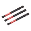 Sealey AK8253 3pc 75mm Slotted 6.5mm Impact Power Tool Bit