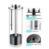 Straw Holder Dispenser for Counter - Clear Glass Drinking Straw