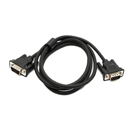 System-S VGA Cable 150cm HD15 Male to Male Panel Mount Screw DSub 15pin Adapter