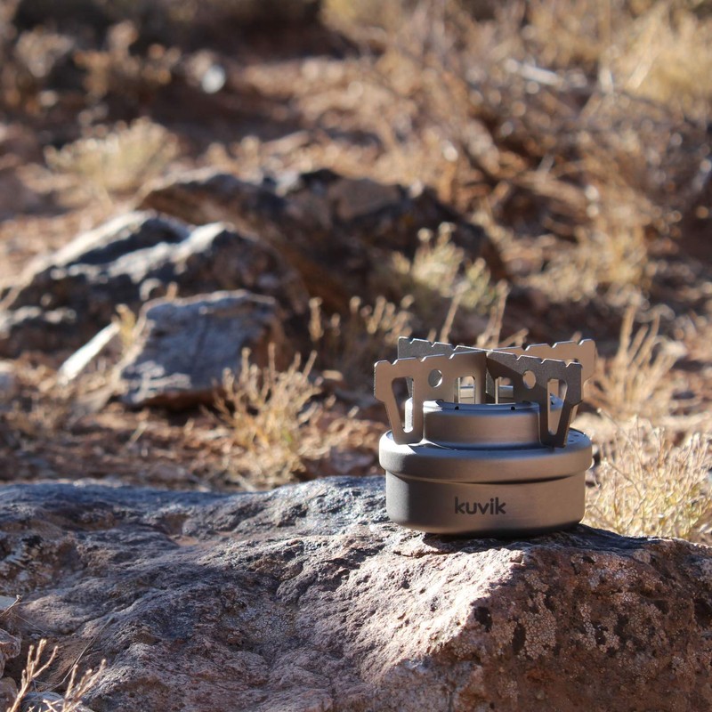 Kuvik Titanium Alcohol Stove - Ultralight and Compact Stove for