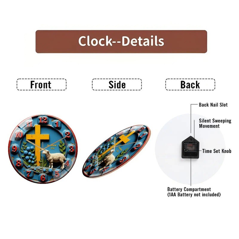 12 Inch Round Wall Clock A Harmonious Blend of Reliable