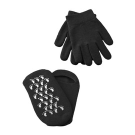 Housoutil Gel Gloves Foot Covers Moisturizing Gloves for Dry Hands Feet Spa Accessories Essential Oil Softening Spa Socks One Size Fits All