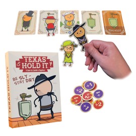 Joking Hazard Texas Hold It Card Game - Wild West Bathroom Card Game by Cyanide & Happiness - Push Your Luck Party Game for 2-6 Players | Hilarious Fun for Game Night