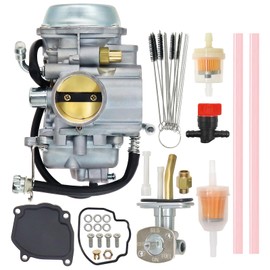 0470-352 Carburetor for Suzuki Quadrunner 500 LT-F500F LTF500F 4X4 1998-2002 for Arctic Cat ATV 400 500 1998-2001 Carb with Fuel Petcock Valve