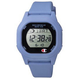 Champion D00A-008VK Radio Solar Digital Wristwatch, Waterproof, Date Display, Urethane Band, Blue, blue