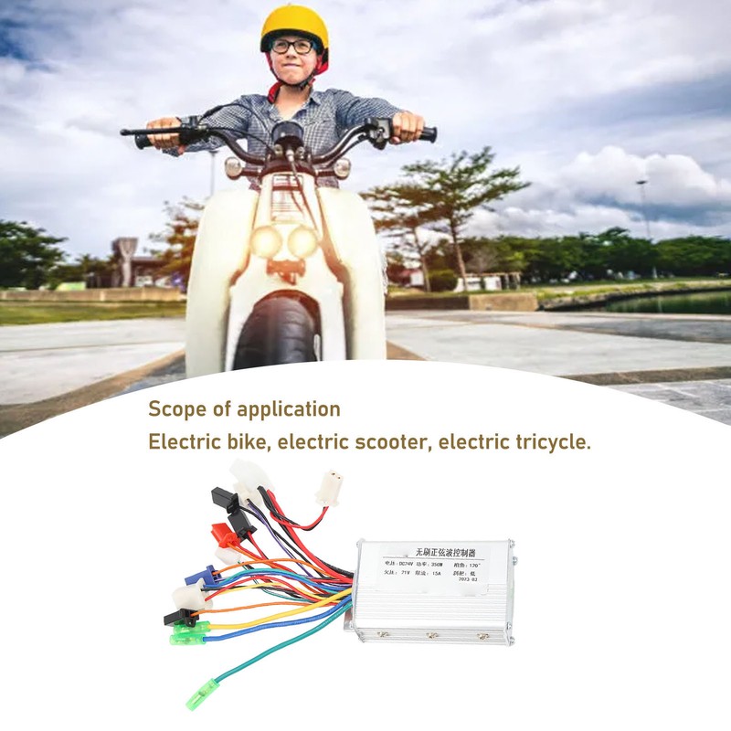 24V 350W Brushless Controller Aluminum Alloy Brushless Motor Controller for
